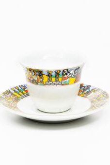 Coffee Cup and saucer 6 pieces – Decor: Queen Sheba / King Solomon